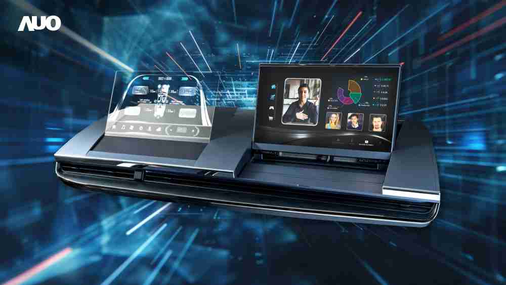 PA直营Micro LED Display HMI解决方案打造透明Micro LED前座仪表，，，，呈现信息并保留驾驶视野开阔；亦为副驾驶座乘客打造收放自如的Micro LED屏幕，，，，在不影响显示质量的前提于显示区内建镜头，，，，让用户能与视讯对象直接眼神接触，，，，提供绝佳的双向沟通体验